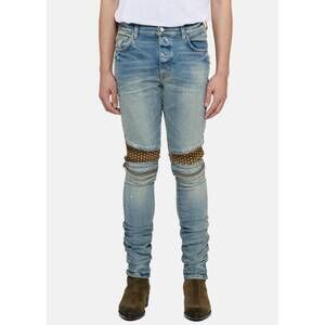 NEW AMIRI velvet pj mx2 denim jeans in clay indigo